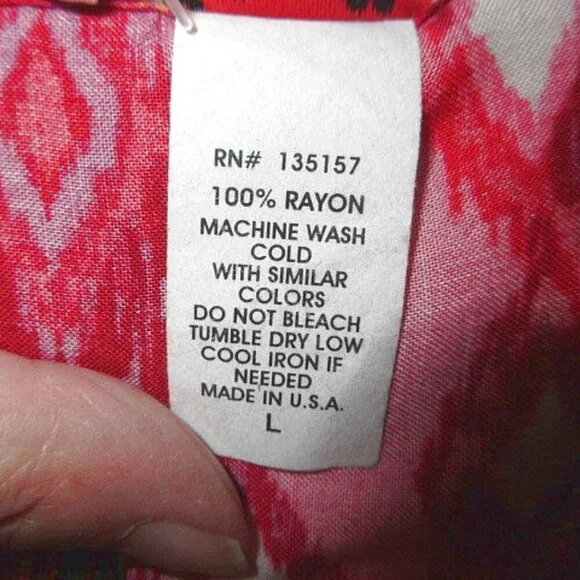 Vtg Scully Women's Top Size L Tunic Limited Edition iKat Balloon Sleeves Western - Picture 9 of 9